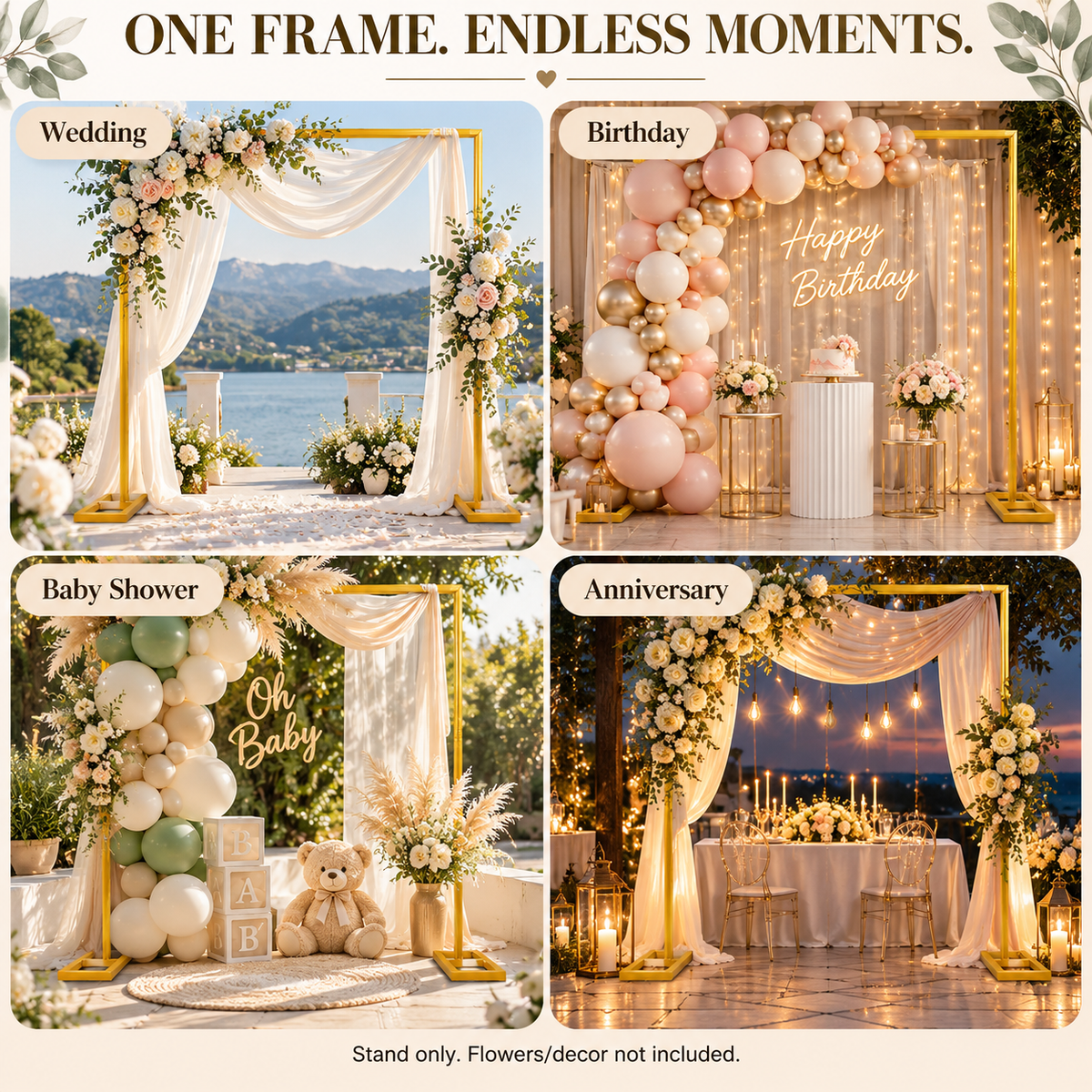 Metal wedding stand