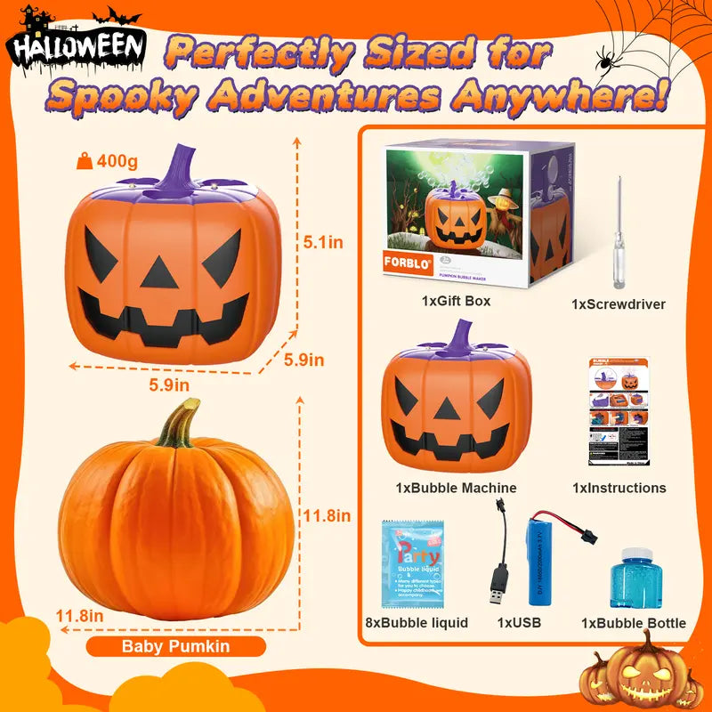 【𝐋𝐢𝐦𝐢𝐭𝐞𝐝 𝐄𝐝𝐢𝐭𝐢𝐨𝐧】🎃Spooky Fun! Haloween Pumpkin Bubble Machine
