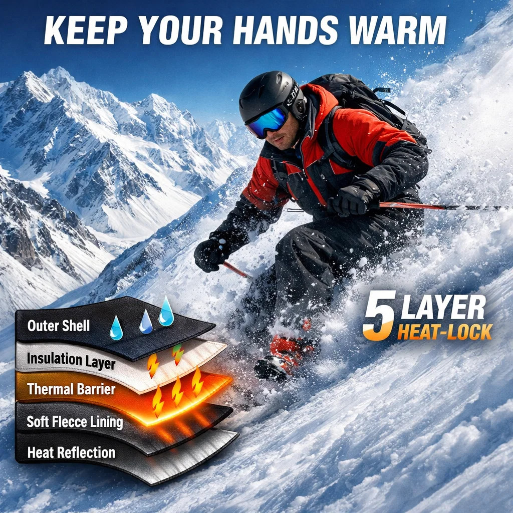 💗Valentine's Day Sale 49% OFF💗Ultimate Waterproof & Windproof Thermal Non-Slip Gloves