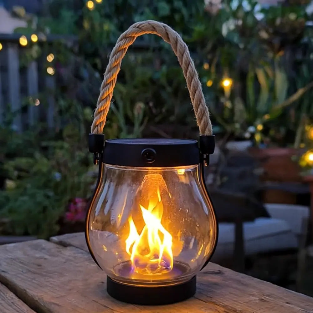 Kaliiqo™ – Flickering Flame Solar Lantern Outdoor Lights