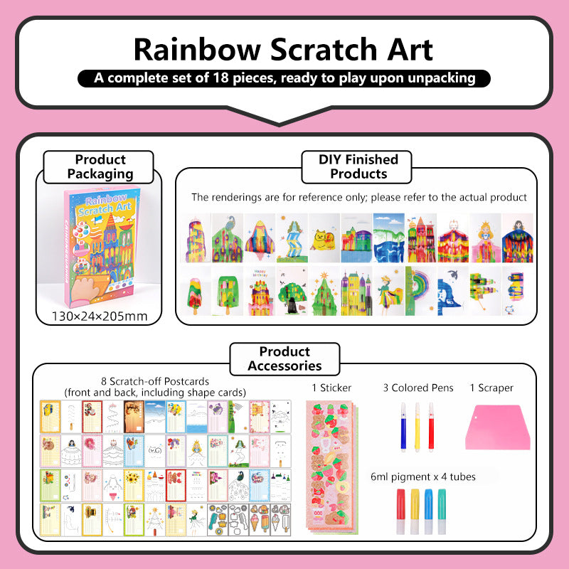 Scratch Painting Model A-18-piece set