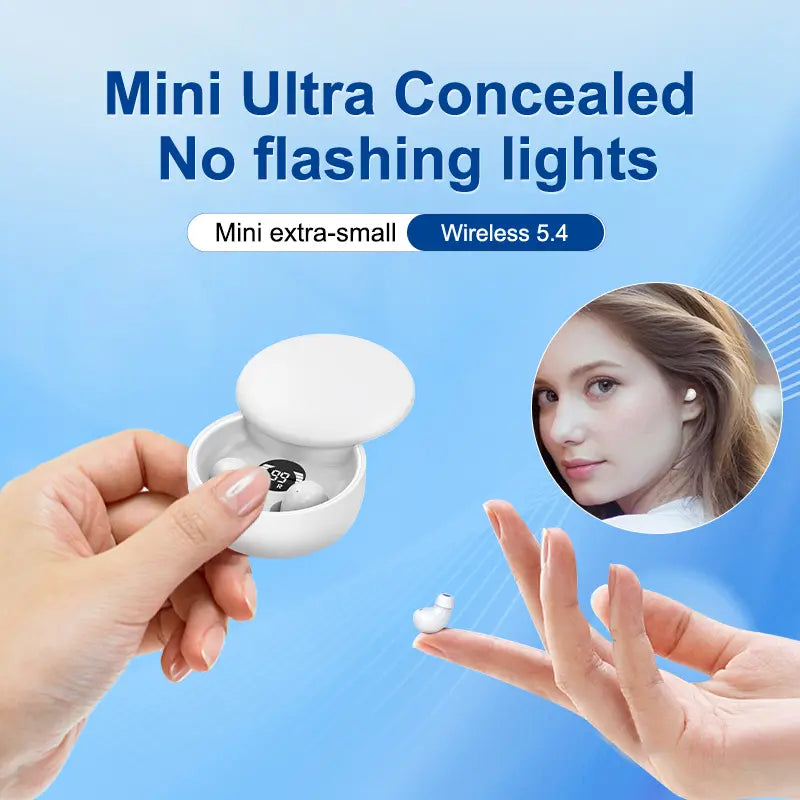 Final 3 Hours: 60%OFF🔥Mini Invisible Bluetooth 5.4 Earbuds – True Wireless Sleep Headphones🎧