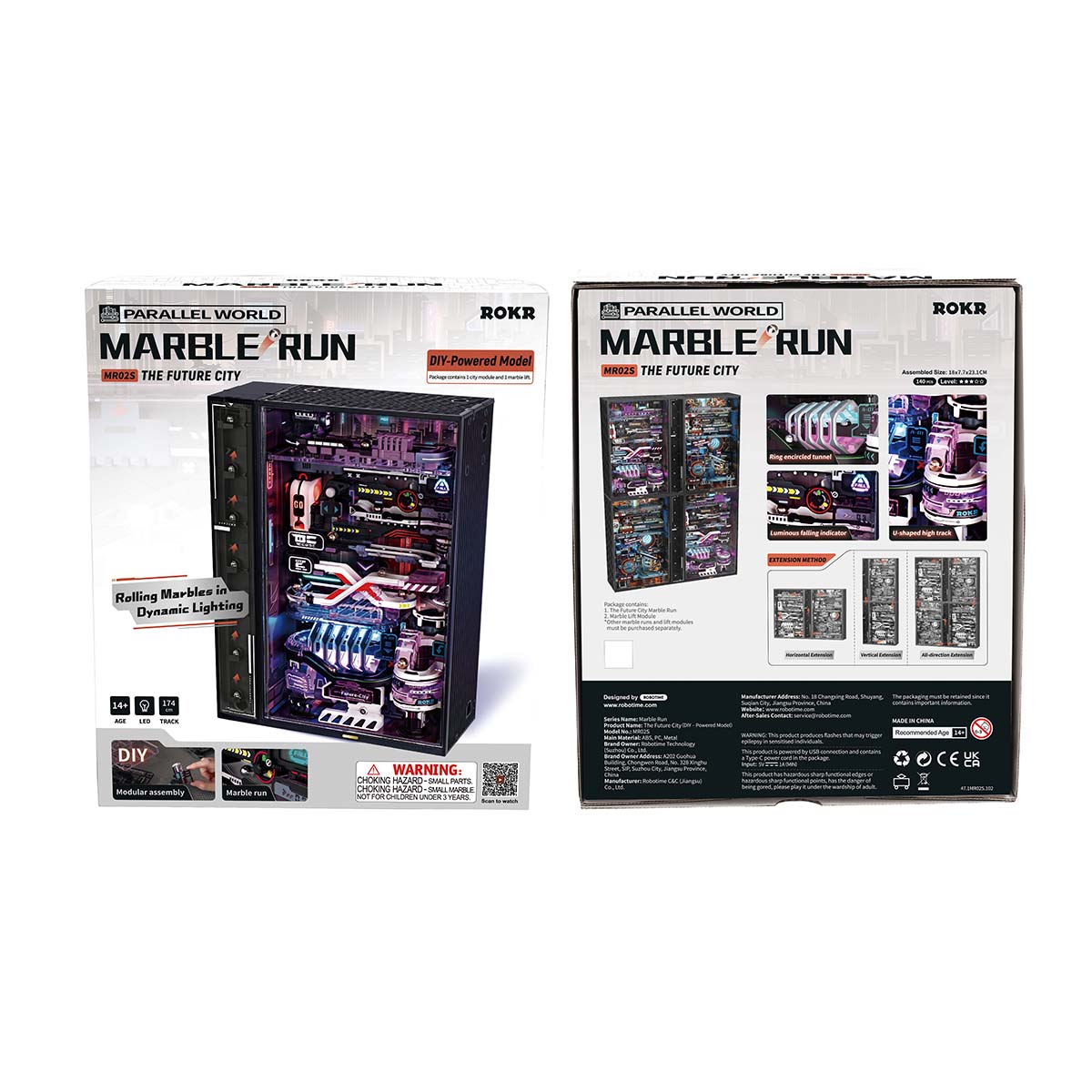 ROKR The Future City Marble Run Mechanical 3D Puzzle MR02S