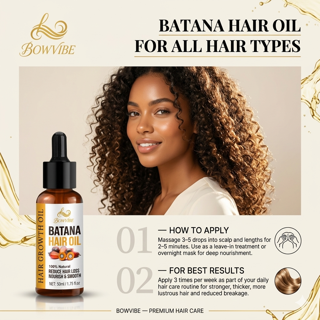 Racines Nourries, Cheveux Plus Denses – Huile de Batana