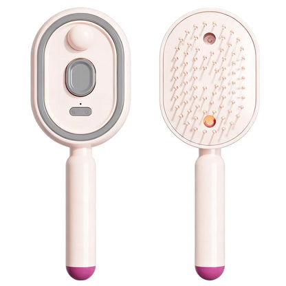 Electric Spray Massage Hair Brush for Frizzy Hair