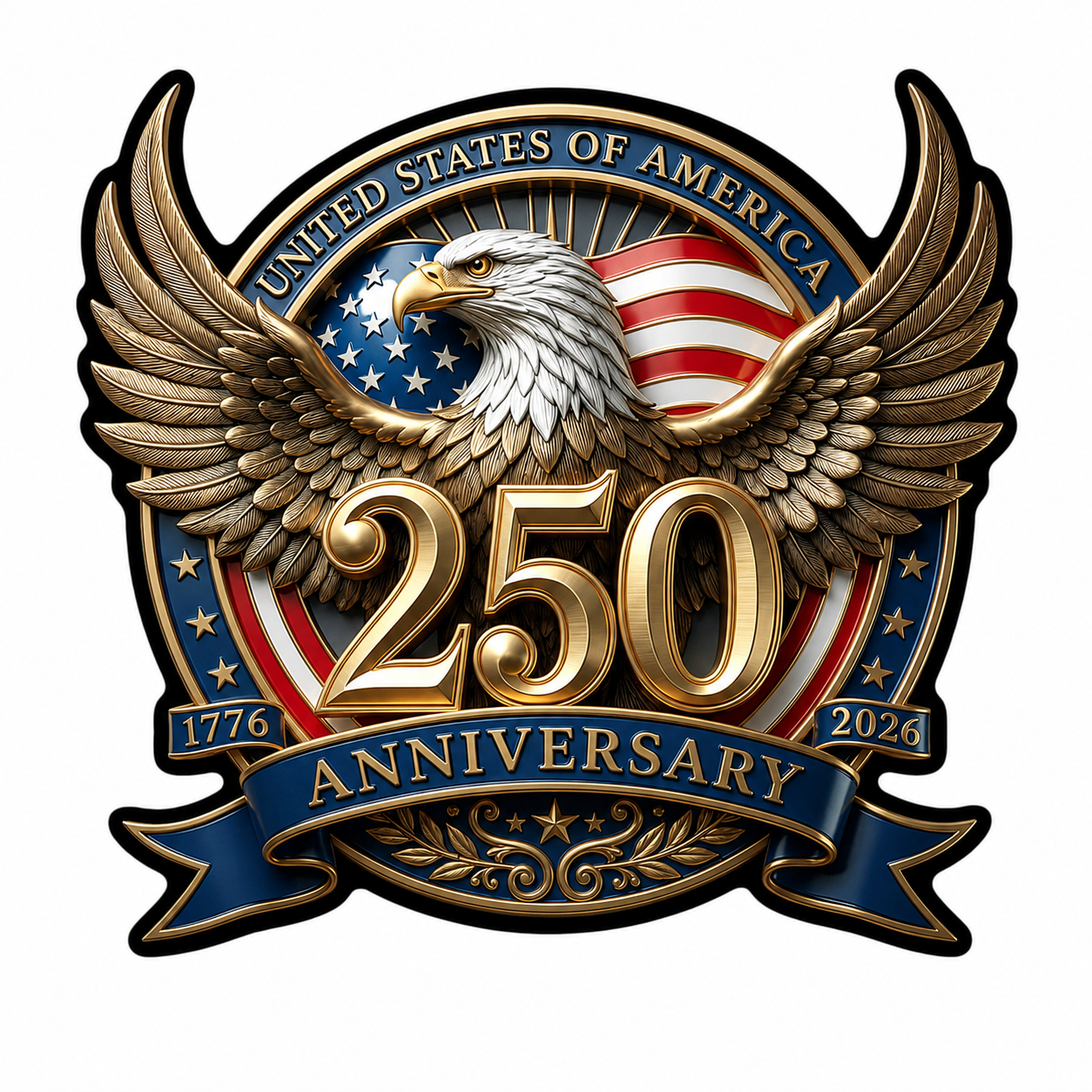 Premium Eagle Anniversary Sticker
