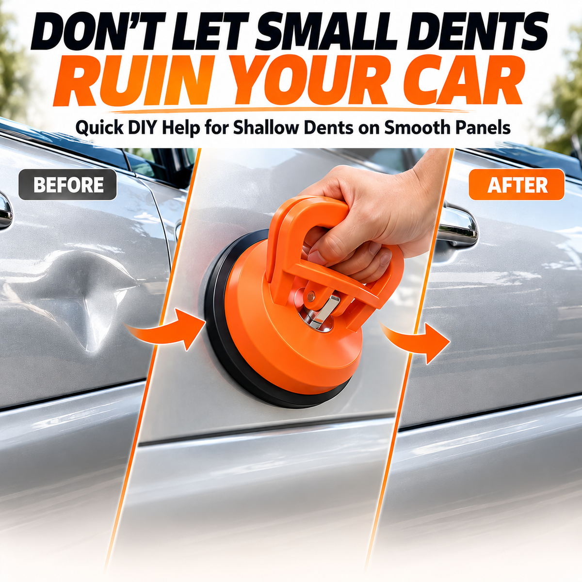 Skip the Body Shop – Powerful Suction Car Dent Puller for Quick DIY Dent Repair