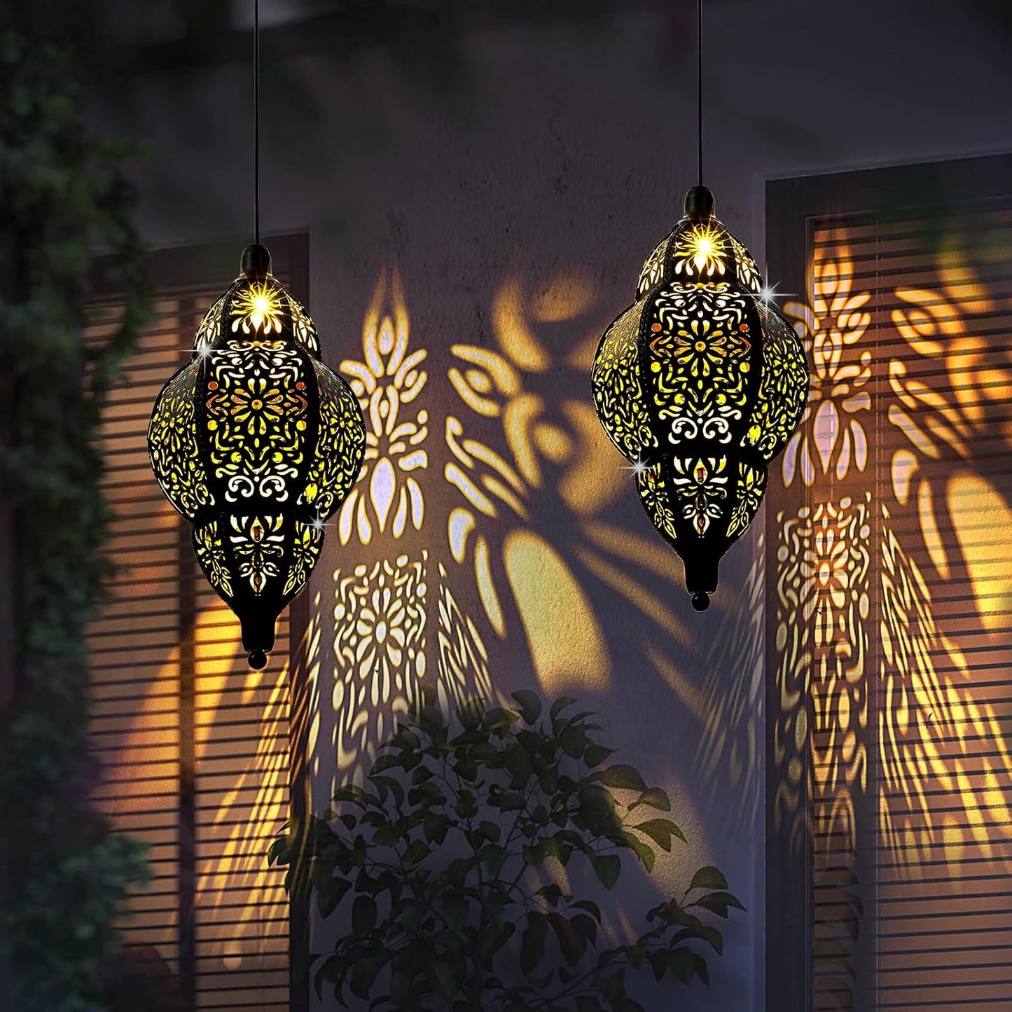 Luxury Baroque Moroccan Style Hollow Projection Lantern