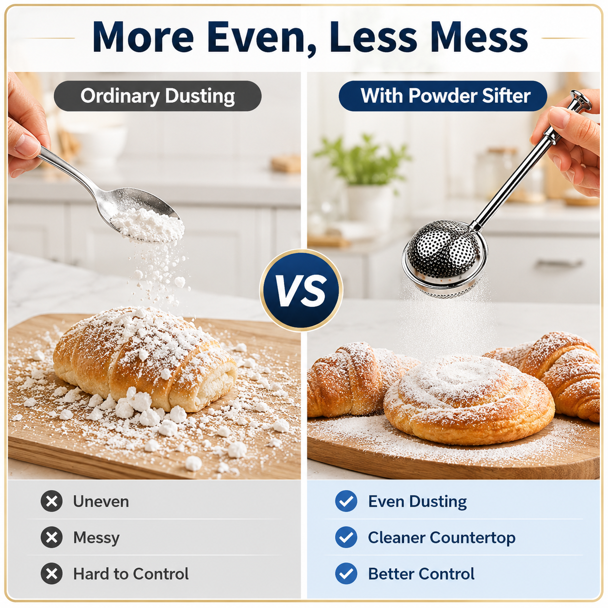 Multifunctional Stainless Steel Powder Sifter