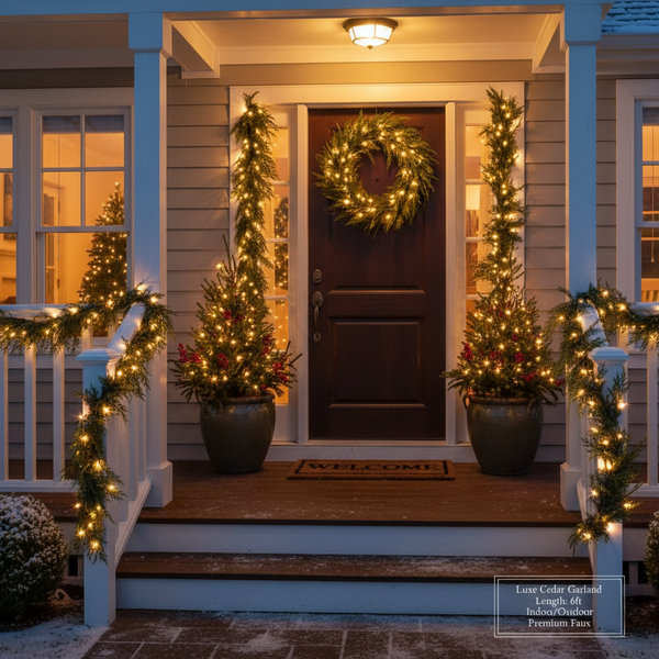 🎄Christmas Sale - 59% OFF🎁 Realistic Christmas Cedar Garland for Holiday Decor