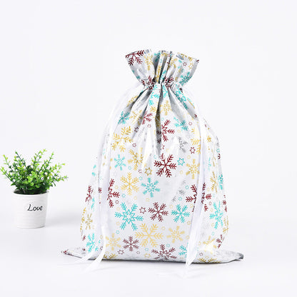🎁 Christmas Drawstring Gift Bags🎄 — Assorted Sizes for Easy Holiday Wrapping