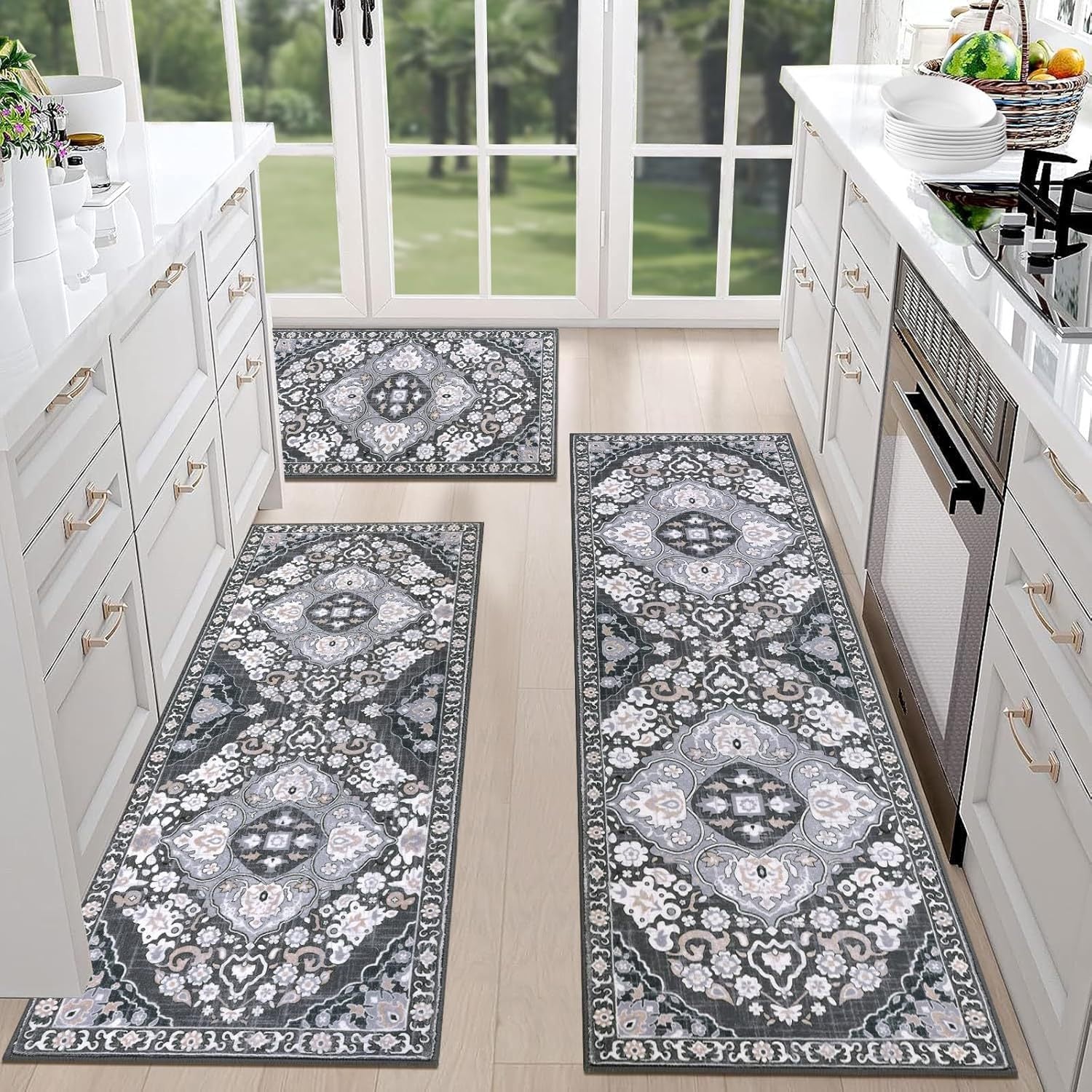 Dark Gray Ornate Pattern
