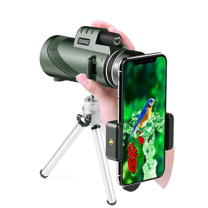 🌙High-Power 80x100 Monocular | Compact, Clear & Long-Distance Viewing