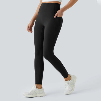 High Waisted Leggings for Women with Pockets – Soft Tummy Control Active Pants for Yoga, Running & Daily Wear