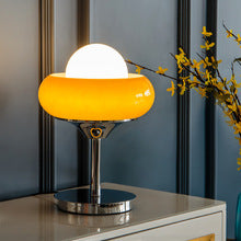 Bedroom Bedside Desk Floor Lamp, Cozy Egg Tart Table Lamp