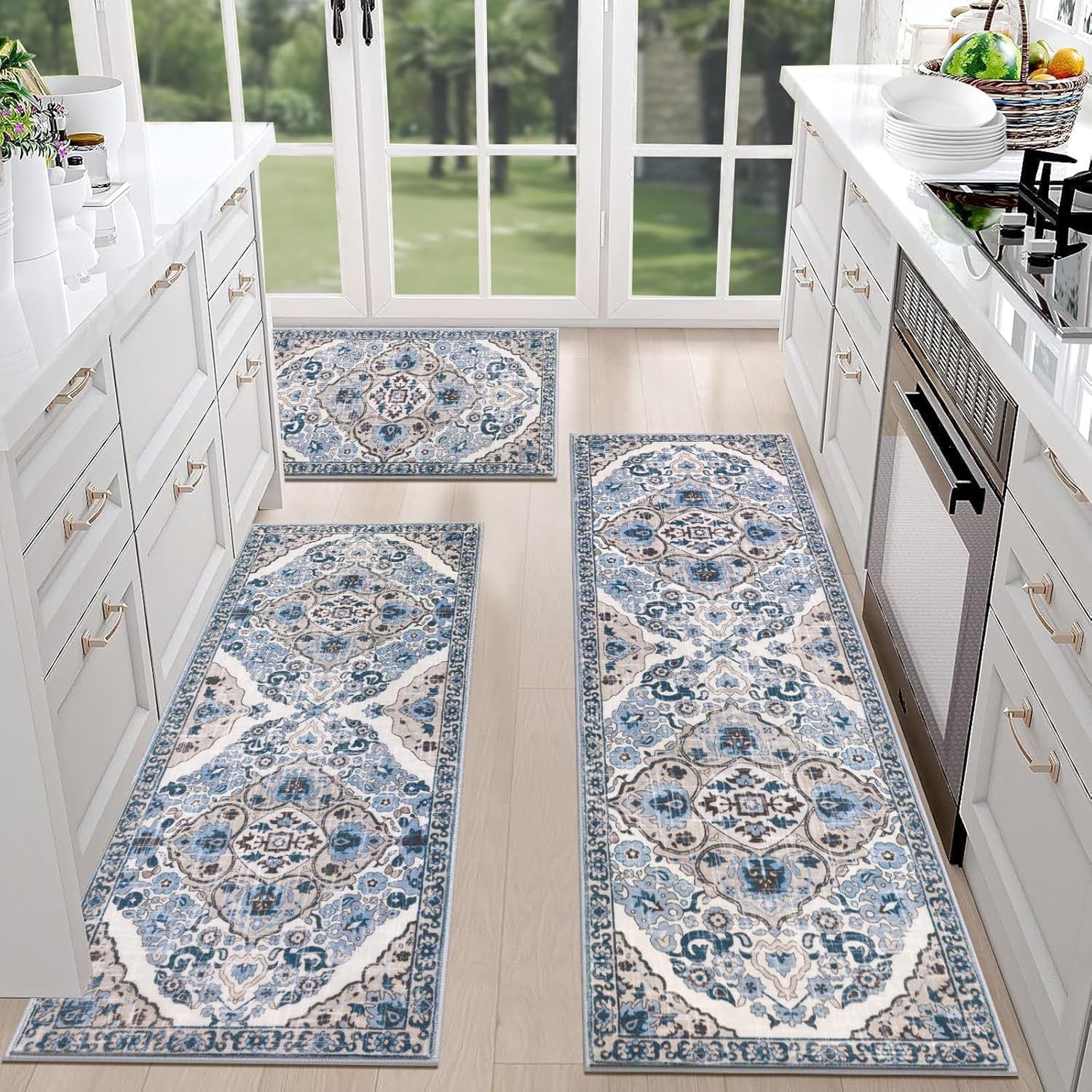 Blue - Gray Retro Pattern