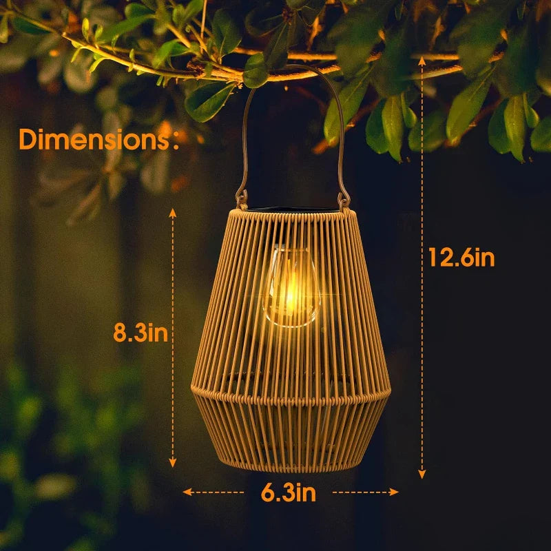 🌍Earth Day Solar Sale🌍 Kaliiqo™ Solar Powered Rattan Lanterns