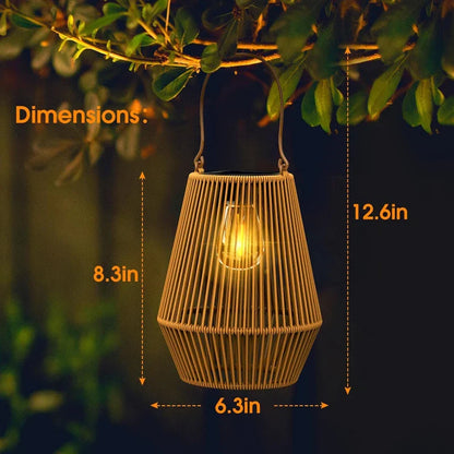 🌍Earth Day Solar Sale🌍 Kaliiqo™ Solar Powered Rattan Lanterns