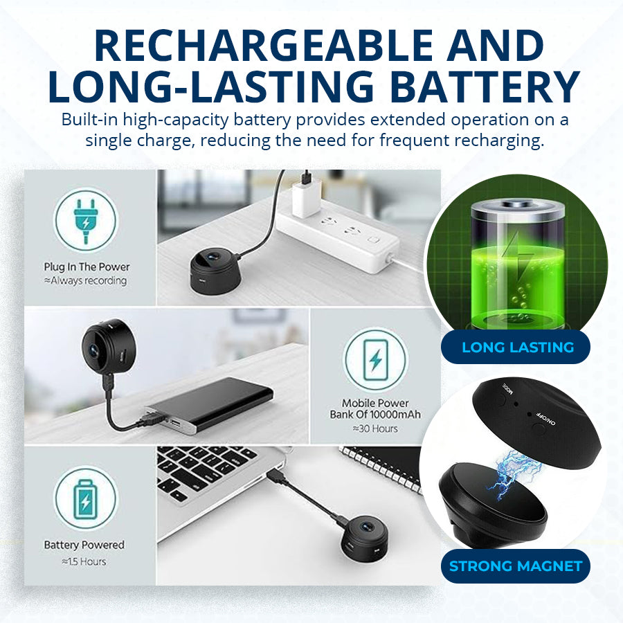 Seurico™ - Smart Wireless Security Camera with HD Night Vision & Motion Alerts