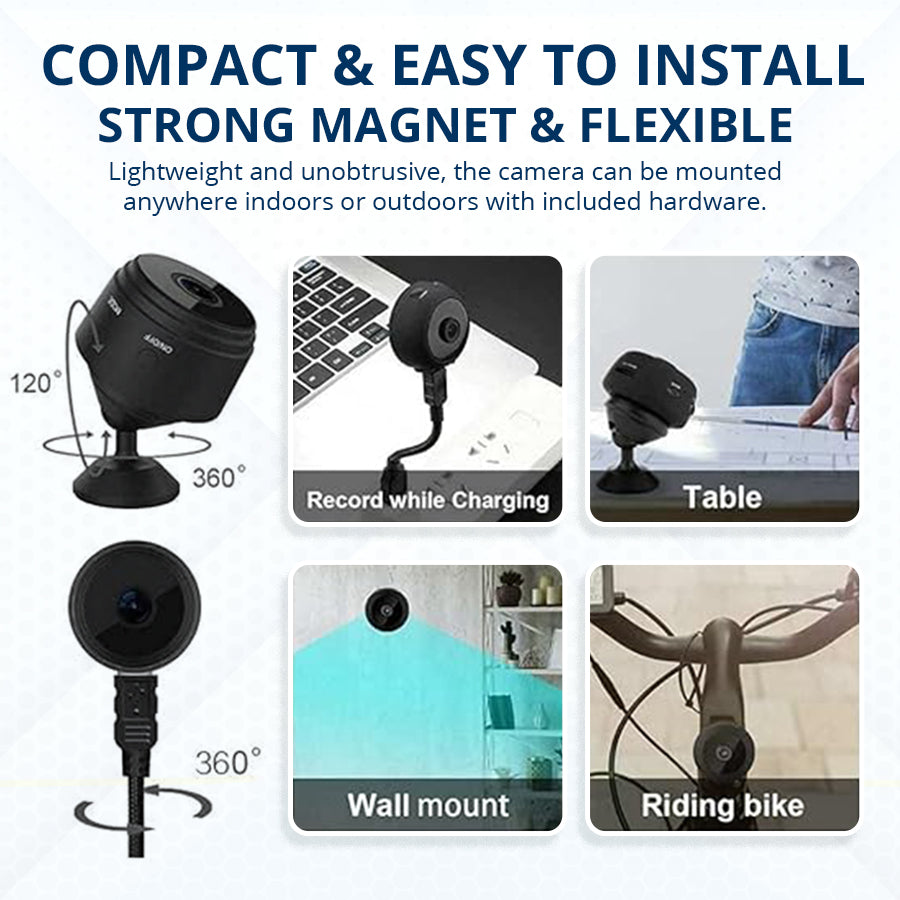 Seurico™ - Smart Wireless Security Camera with HD Night Vision & Motion Alerts