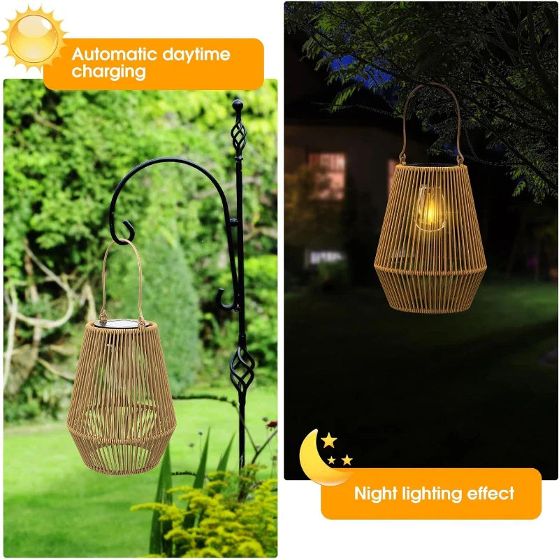 🌍Earth Day Solar Sale🌍 Kaliiqo™ Solar Powered Rattan Lanterns
