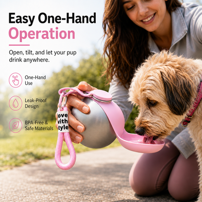 Portable Stainless Pet Water Bottle