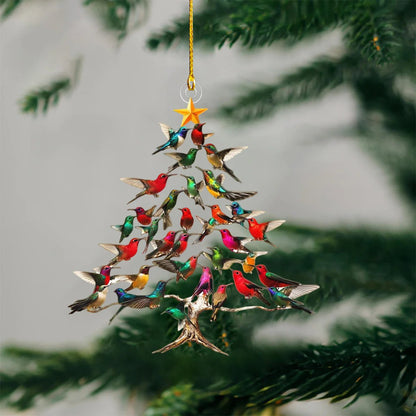 🔥🐦🎄Handcrafted Hummingbird Christmas Ornament✨