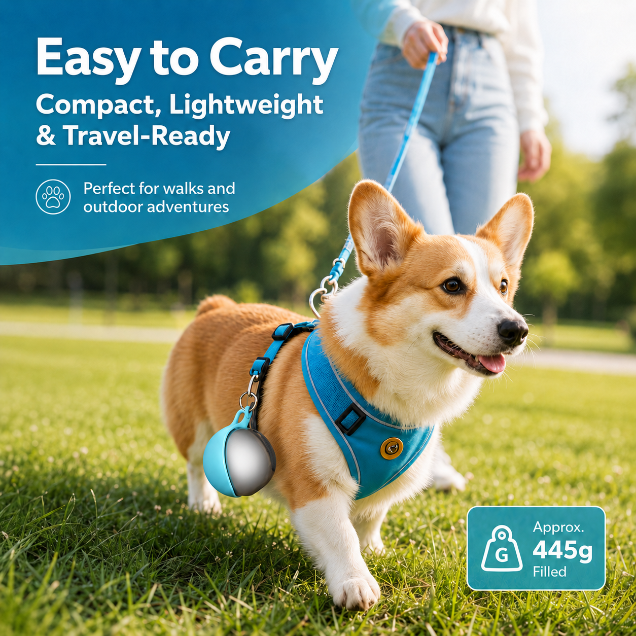 Portable Stainless Pet Water Bottle