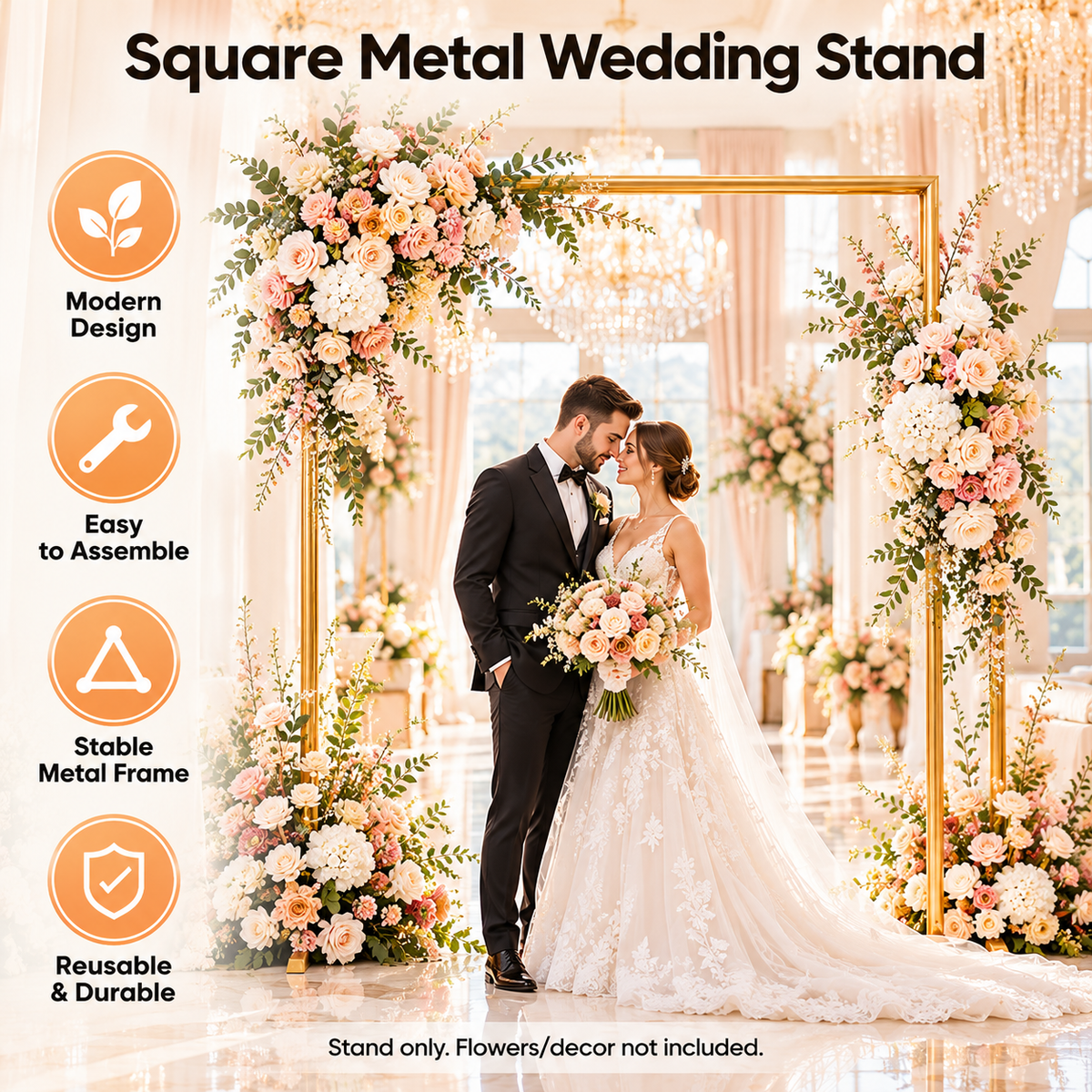 Metal wedding stand