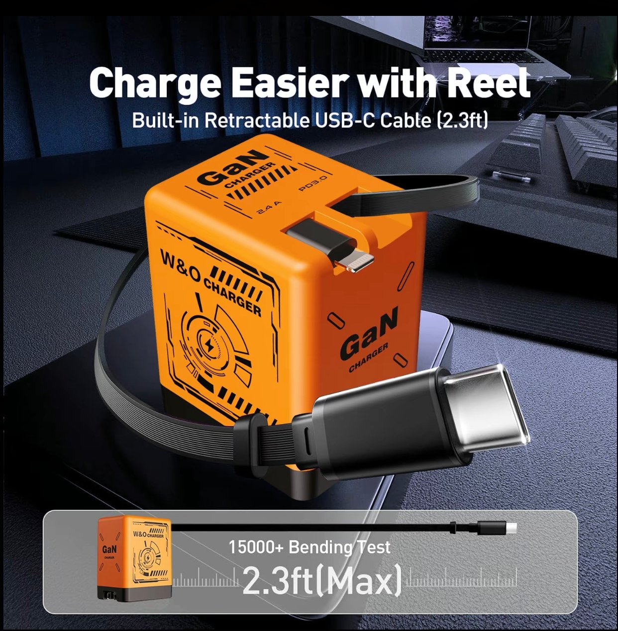 ⏰Limited stock!🔥W&O 2-in- GaN  Fast Charger