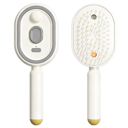 Electric Spray Massage Hair Brush for Frizzy Hair