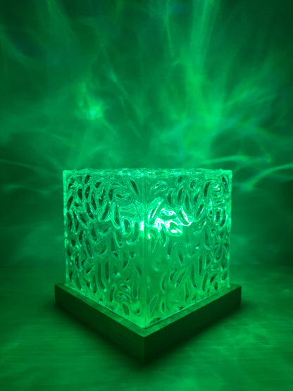 AuroraGlow Night Light Projector with Remote – 16 Ocean Wave Colors Lamp